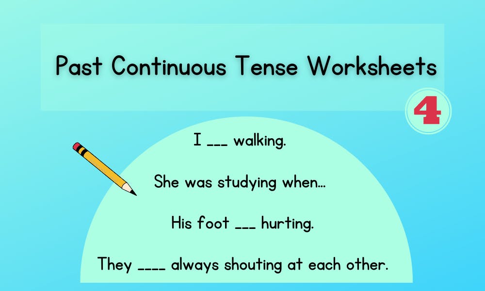 Past Continuous Tense Worksheets Grammar