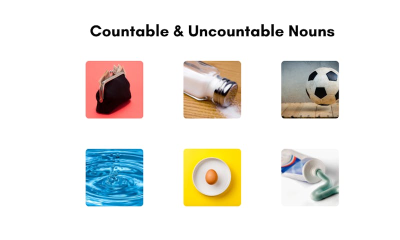 countable and uncountable noun examples