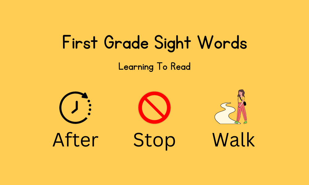 First grade sight words