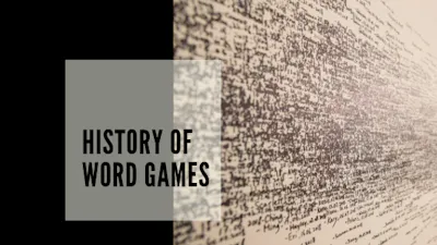 History of word games