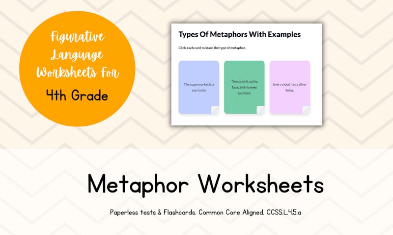 metaphor worksheets, metaphor worksheets 4th grade