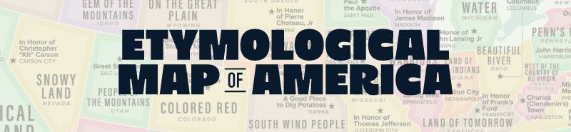 Etymological Map of America Header