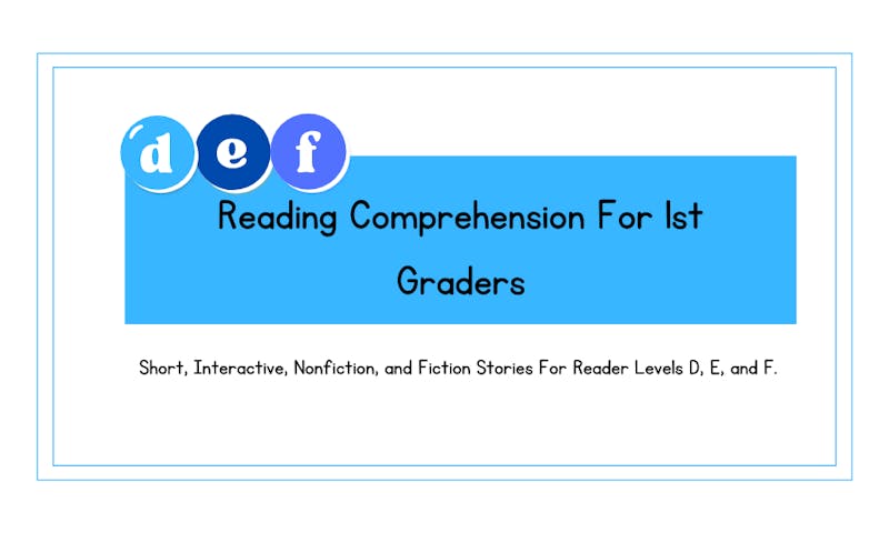 1st grade reading comprehension worksheets