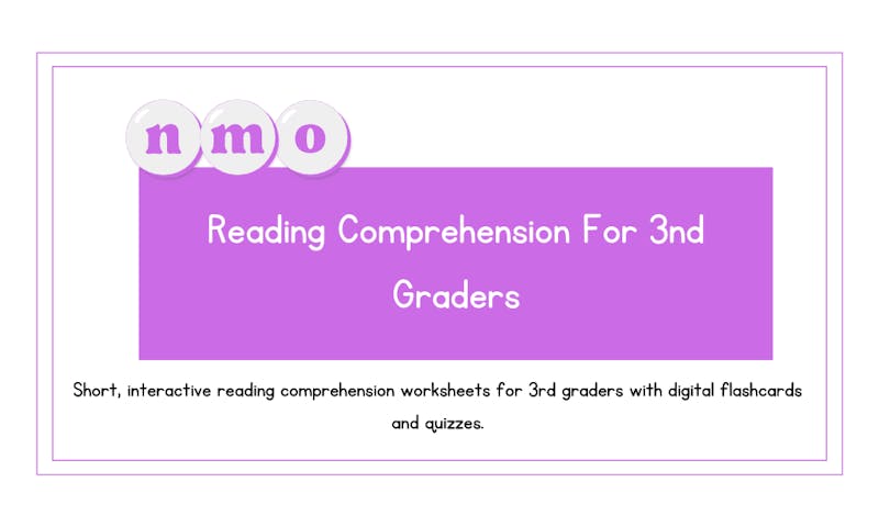 3rd grade reading worksheets