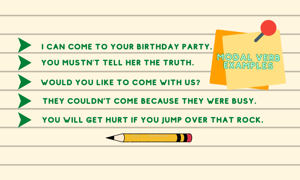 Modal verbs examples