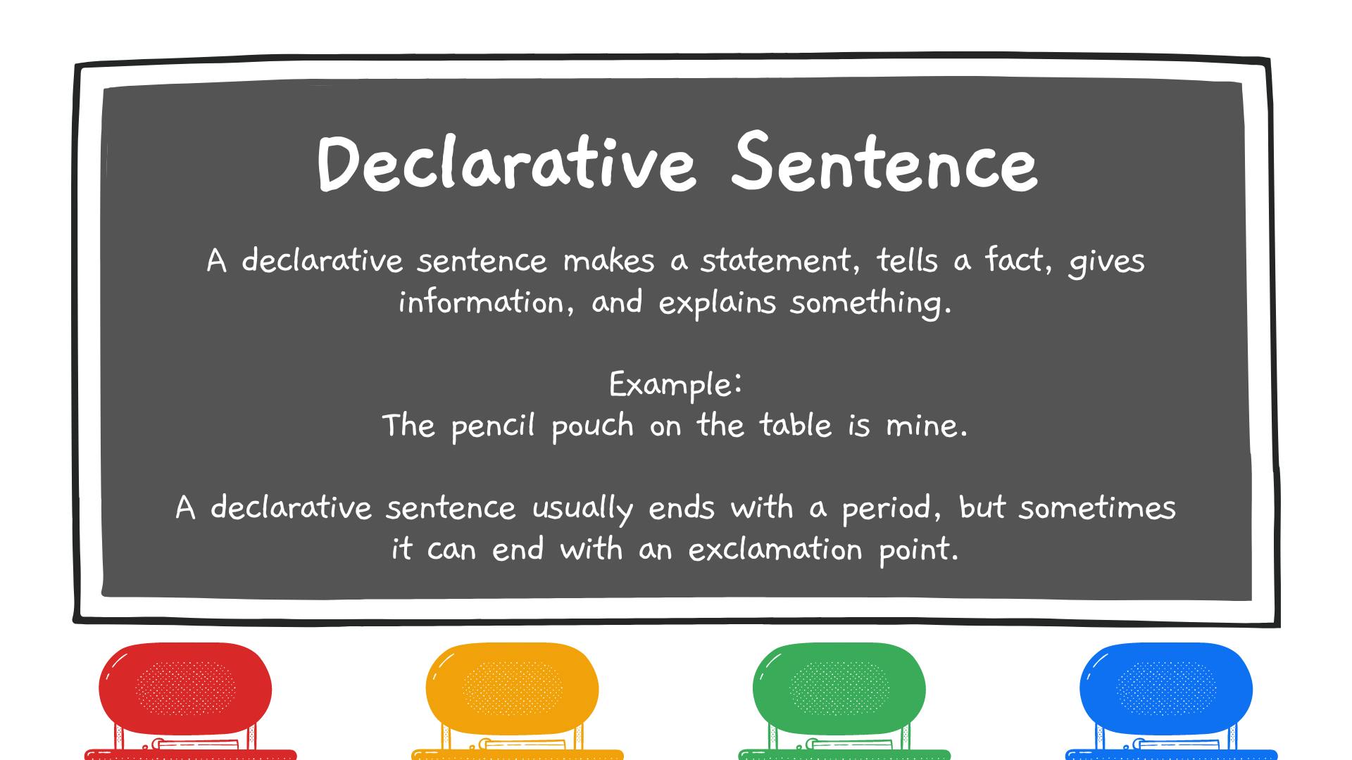 declarative sentence clipart