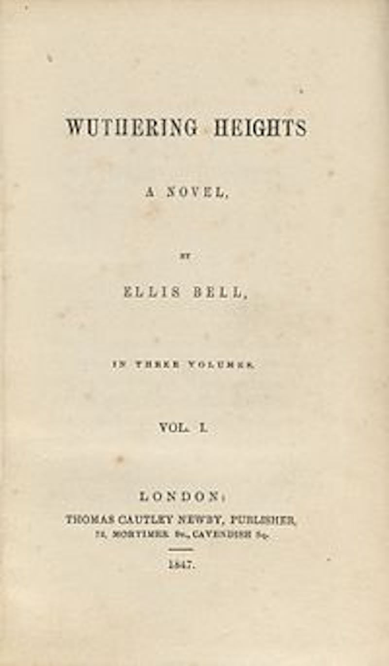 Wuthering Heights, Emily Brontë book cover