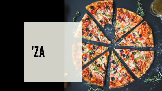 Za is valid in scrabble and WWF