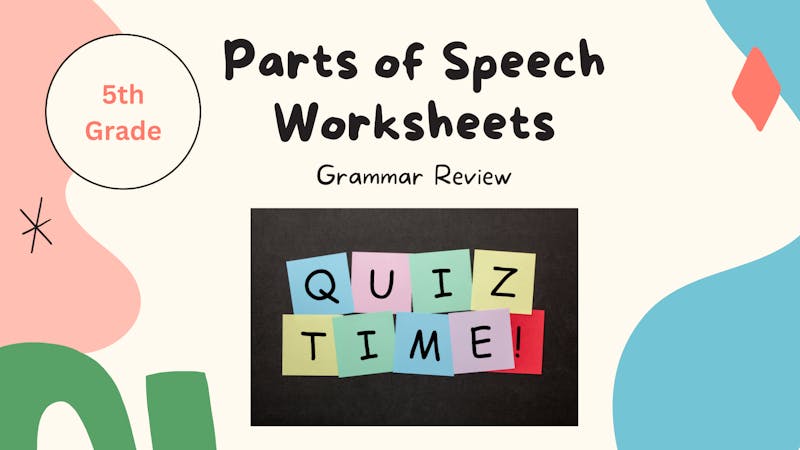 Parts of speech worksheets