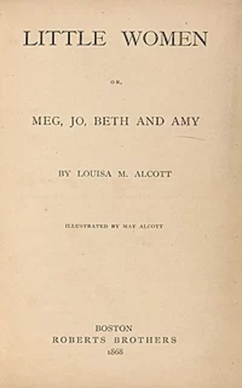 Little Women, Louisa May Alcott book cover