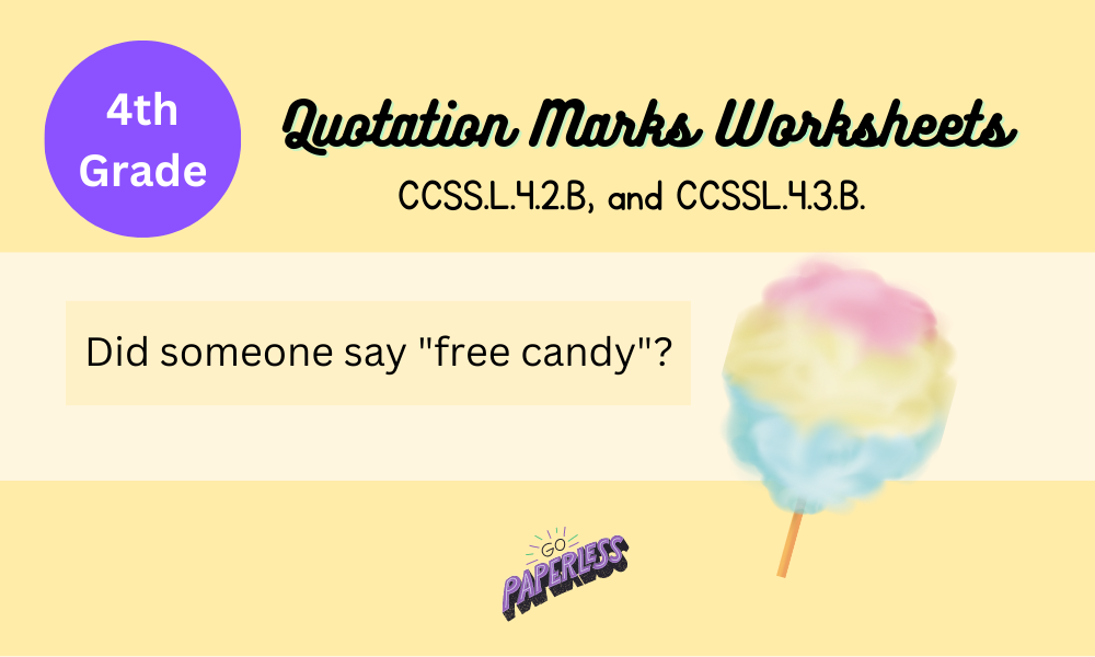 quotation marks worksheets