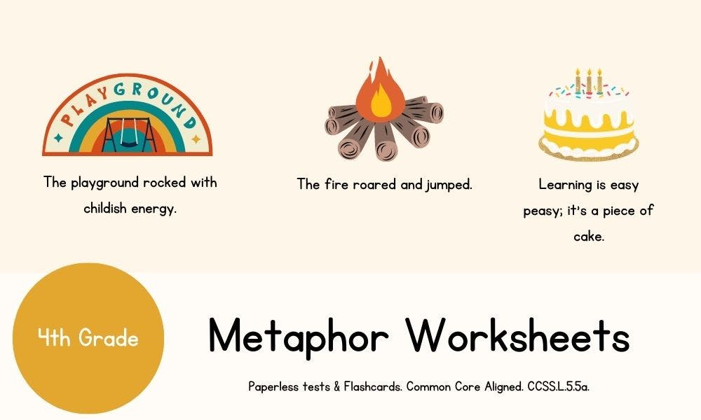 5th Grade Metaphor Worksheets Grammar