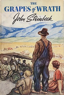 The Grapes of Wrath, John Steinbeck book cover