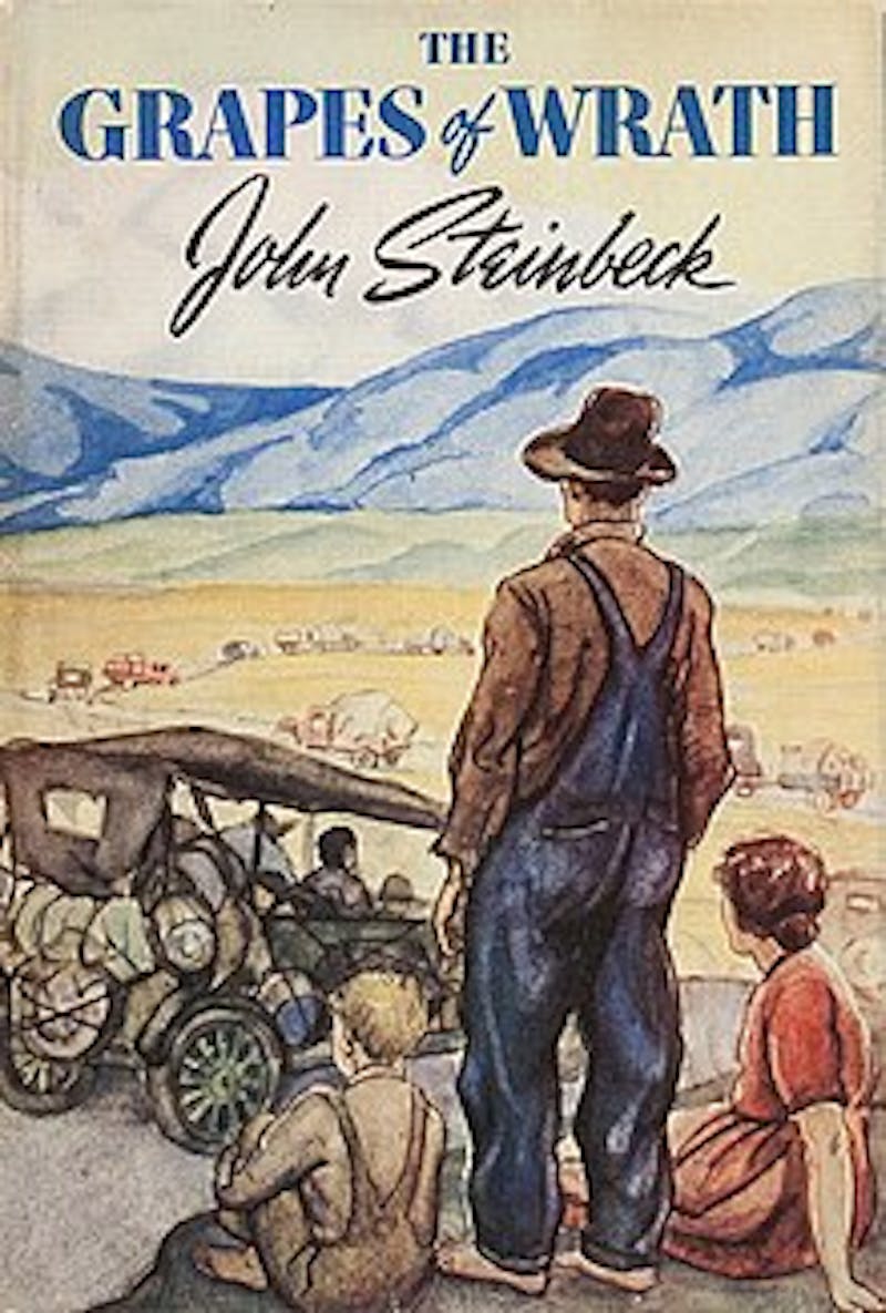 The Grapes of Wrath, John Steinbeck book cover
