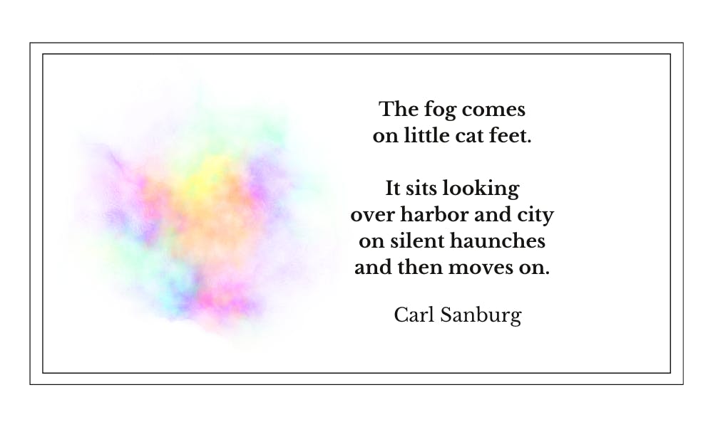 Carl Sanburg - Fog