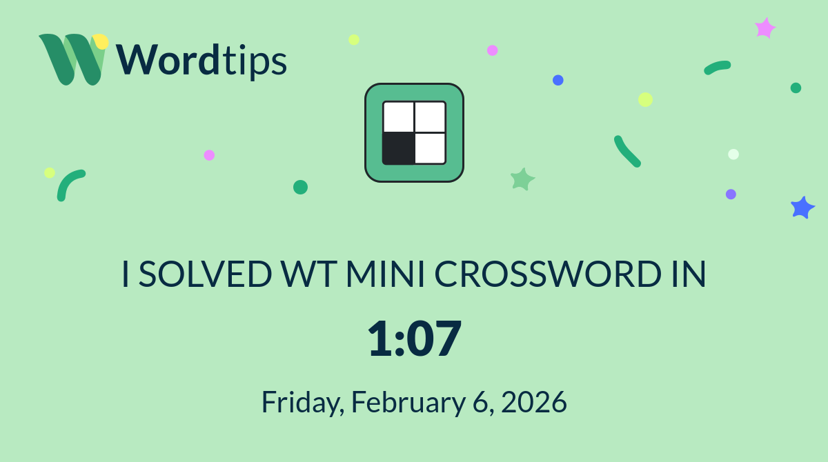 Mini Crossword