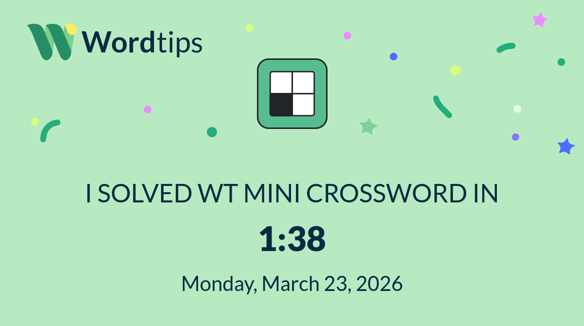 Mini Crossword