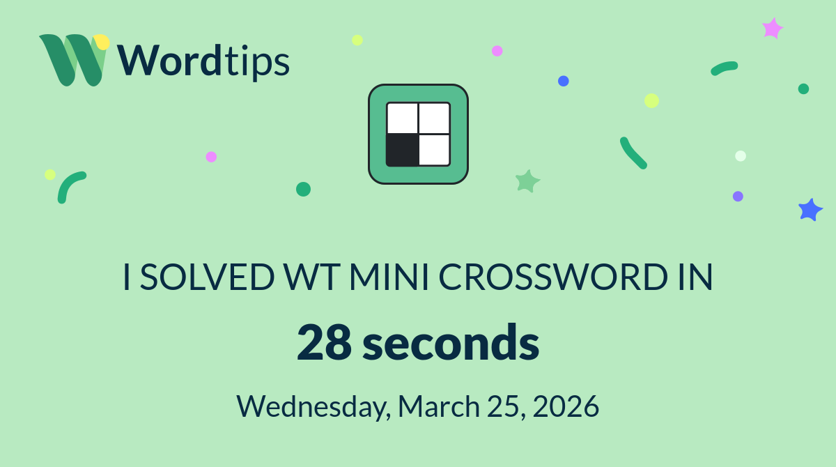 Mini Crossword