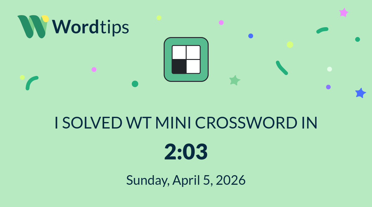 Mini Crossword