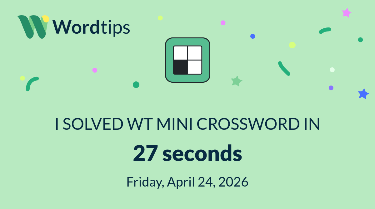 Mini Crossword