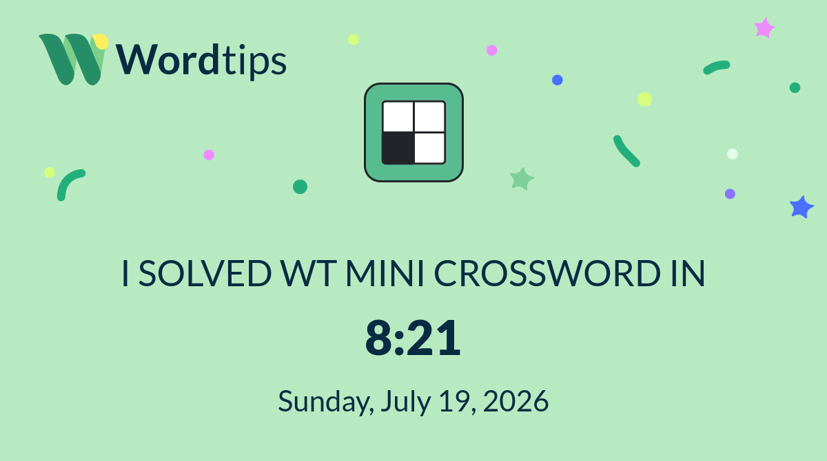 Mini Crossword