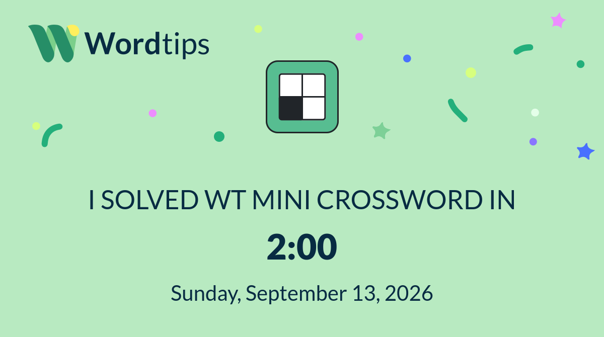 Mini Crossword