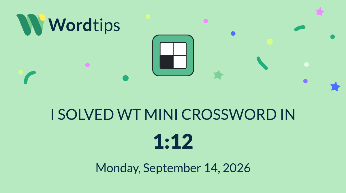 Mini Crossword