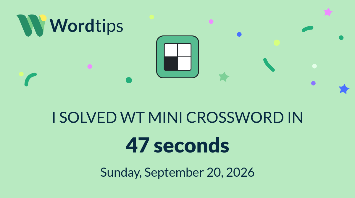 Mini Crossword