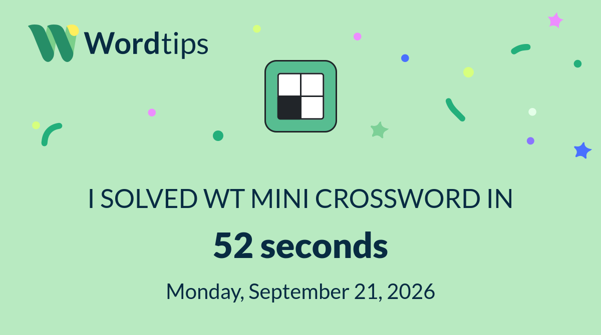 Mini Crossword