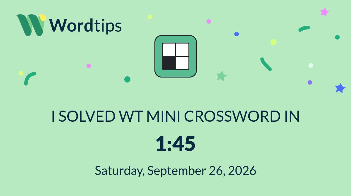Mini Crossword