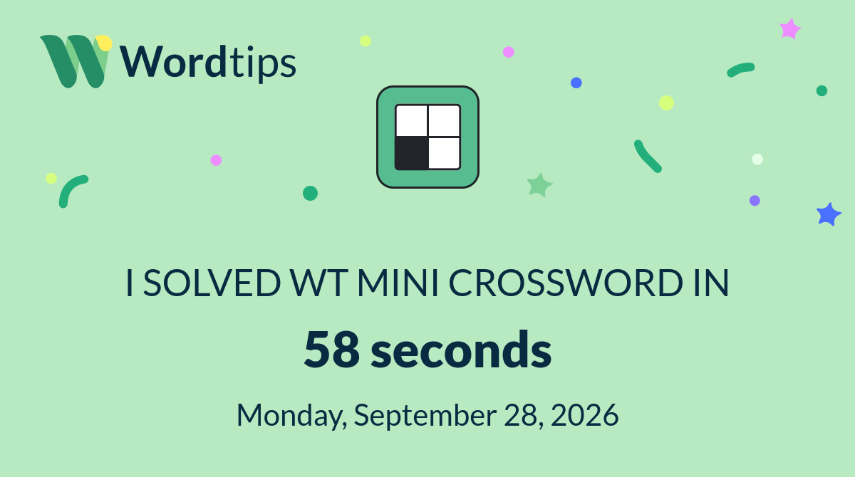 Mini Crossword