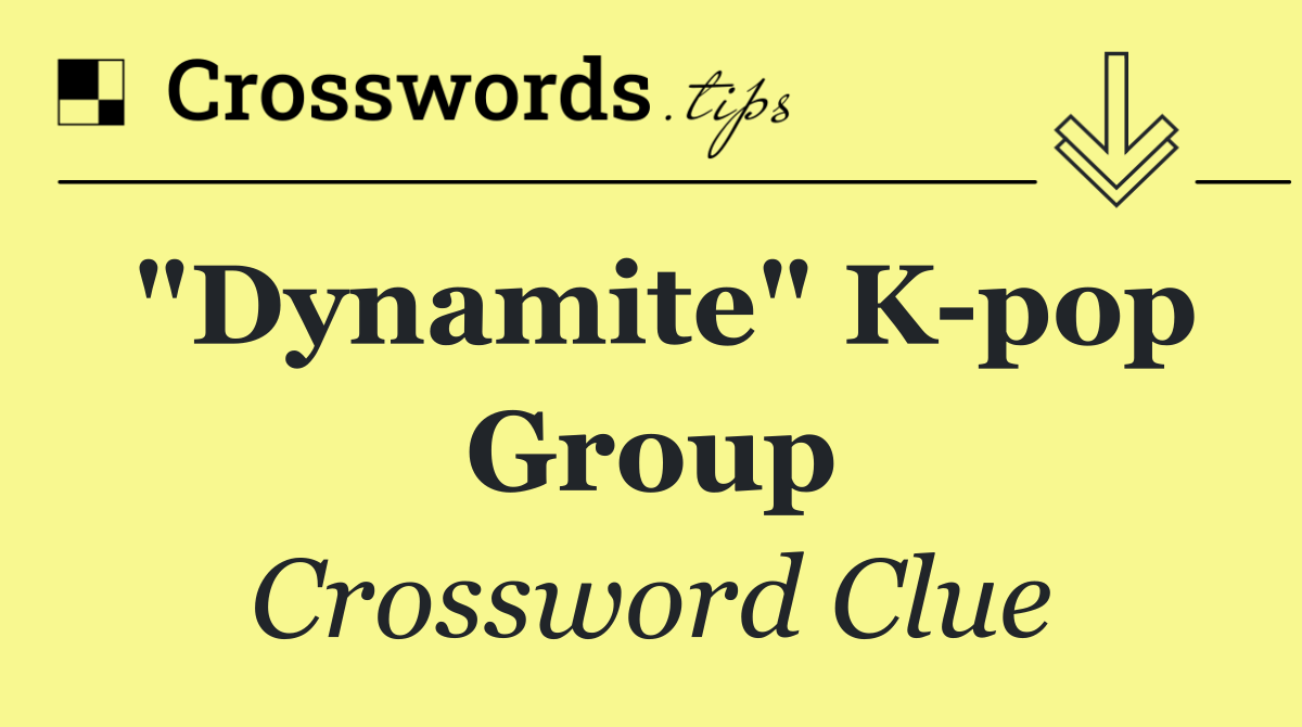 "Dynamite" K pop group