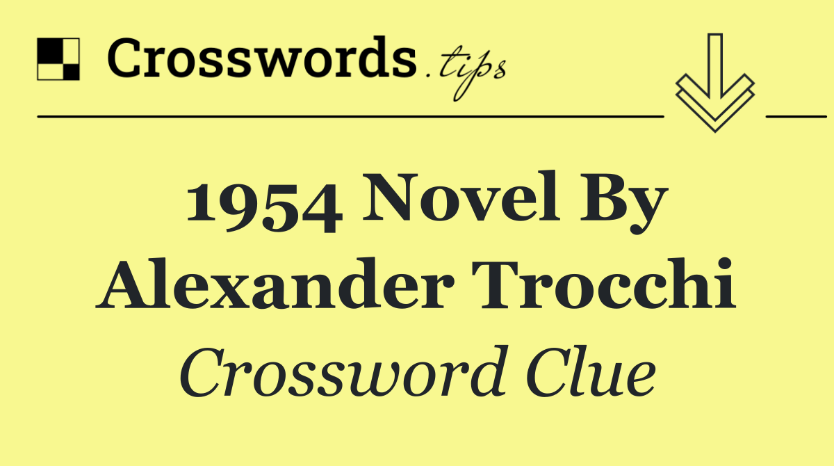 1954 novel by Alexander Trocchi