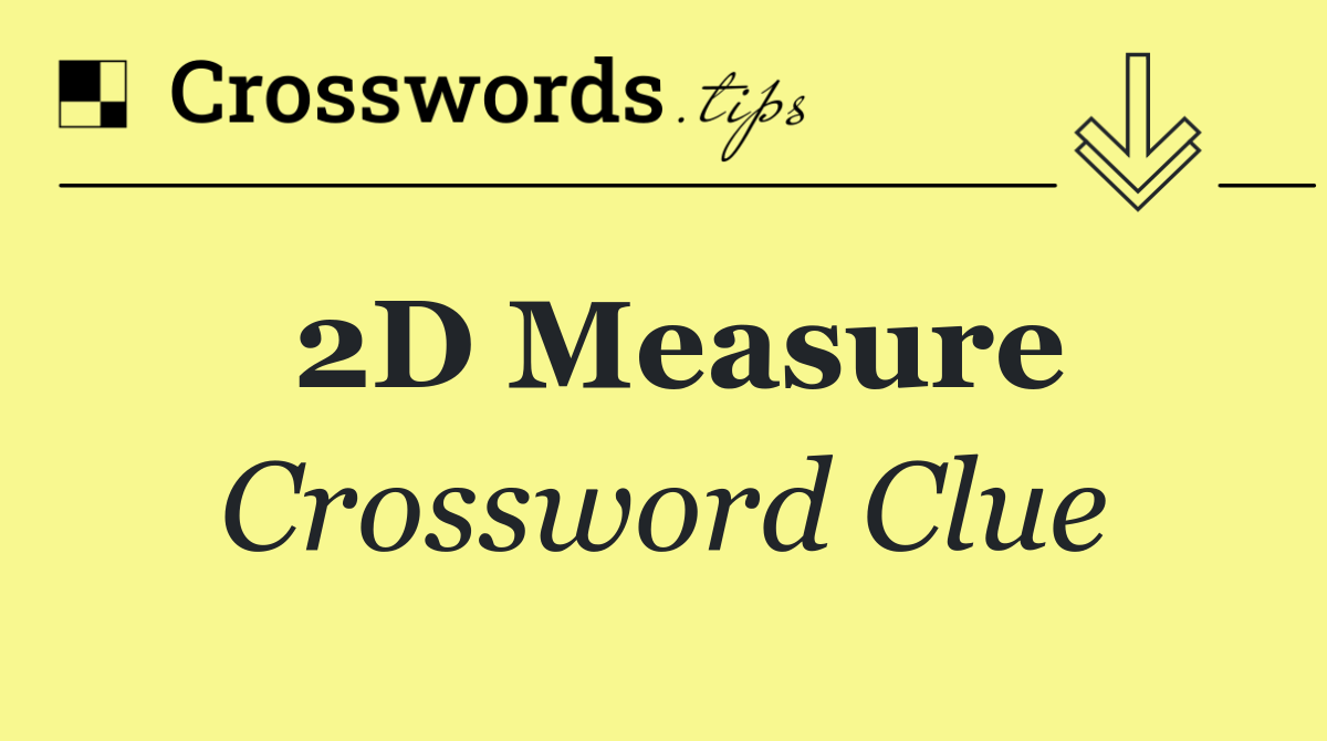 2D measure