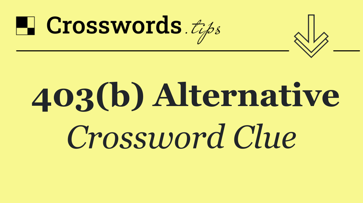 403(b) alternative