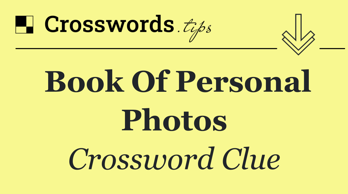 Book of personal photos