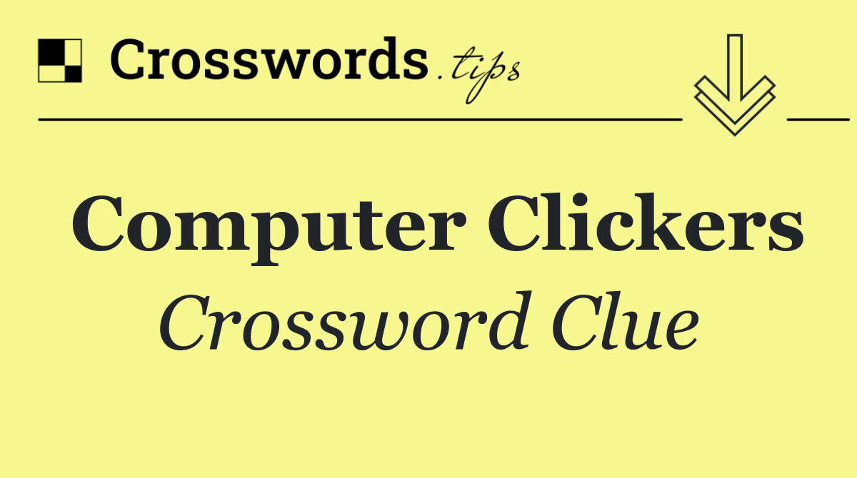 Computer clickers