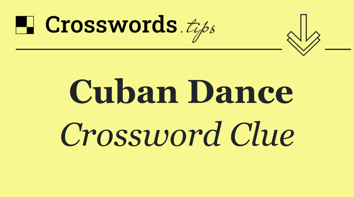 Cuban dance