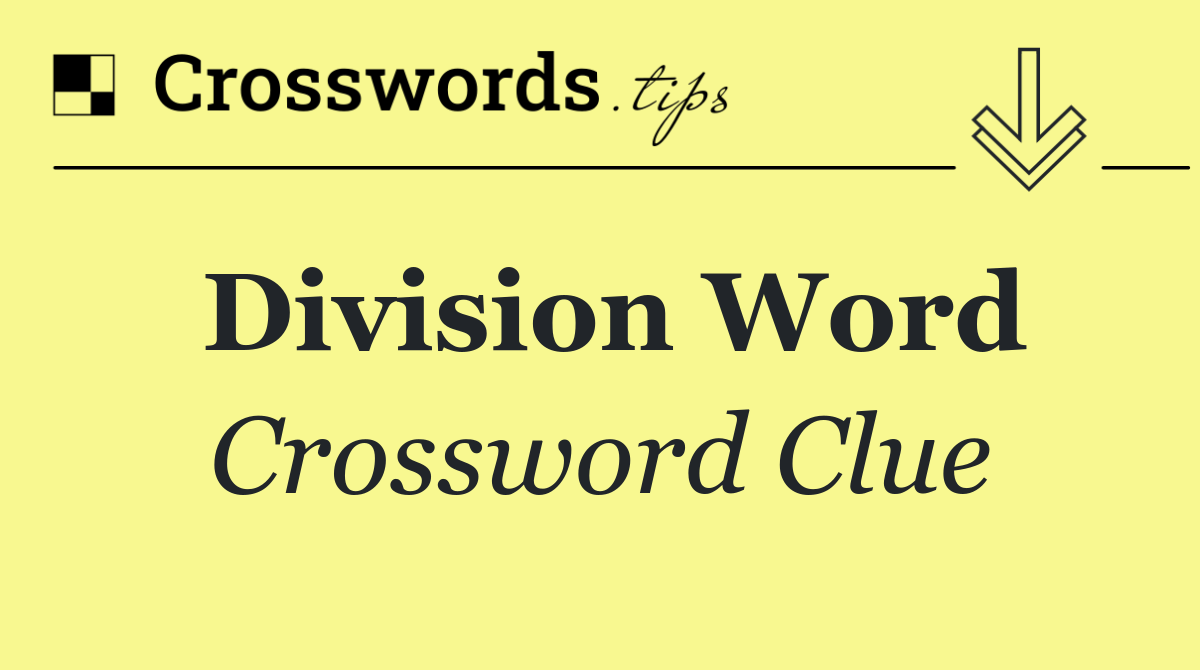 Division word