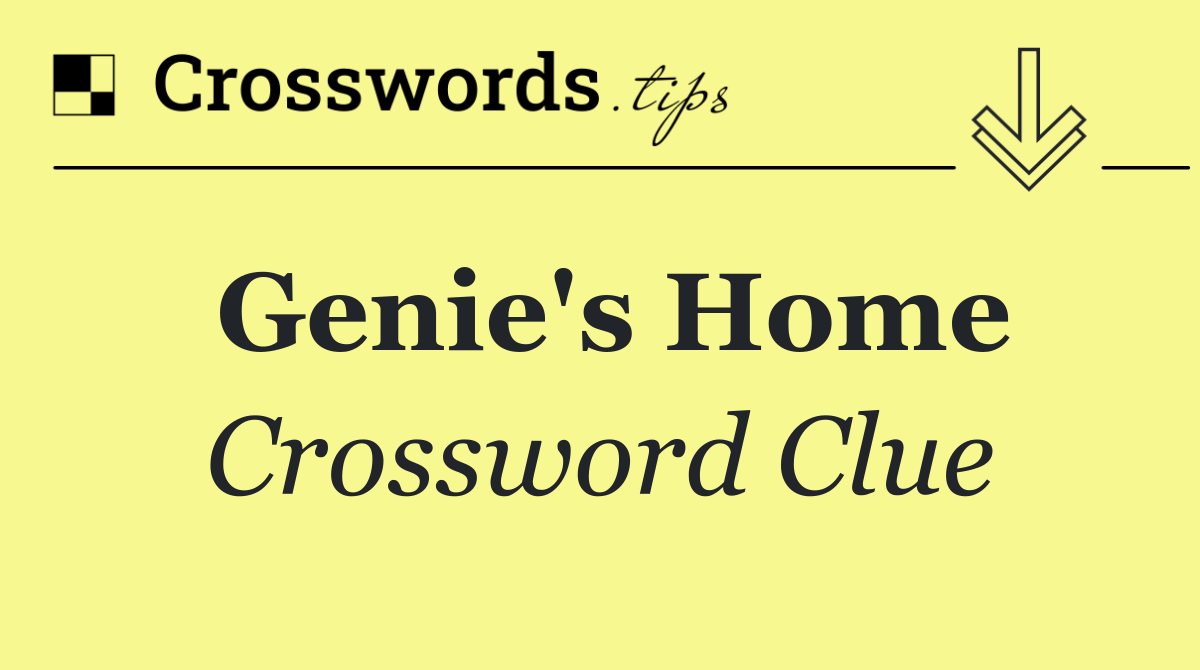 Genie's home