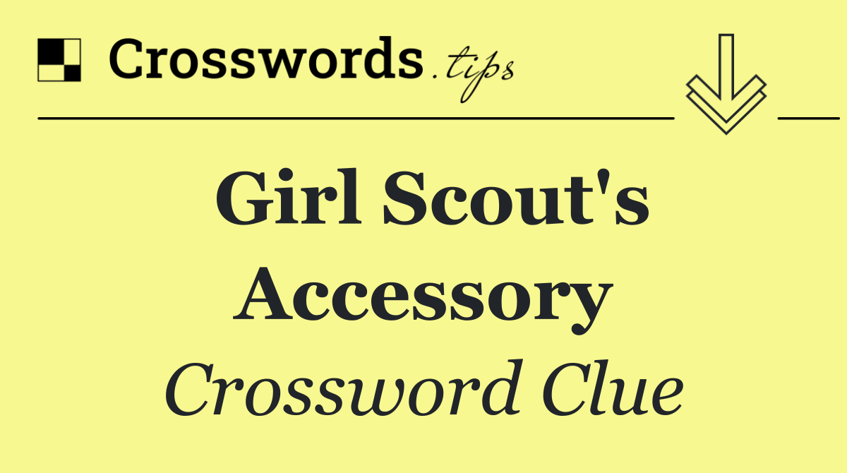 Girl Scout's accessory