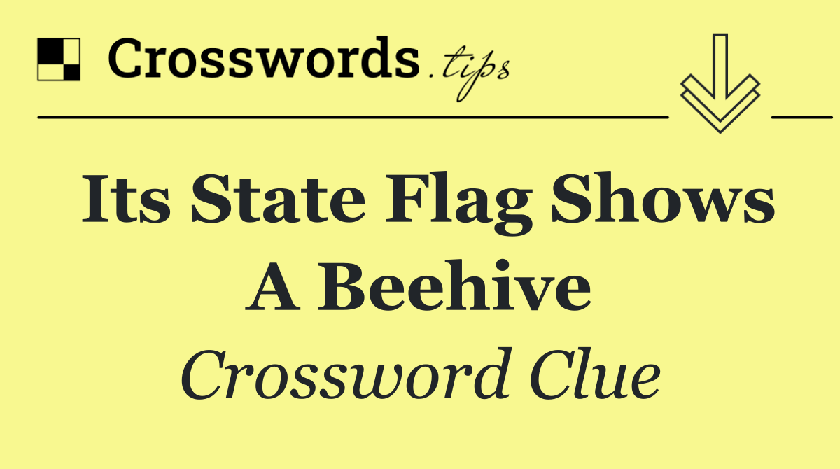 Its state flag shows a beehive