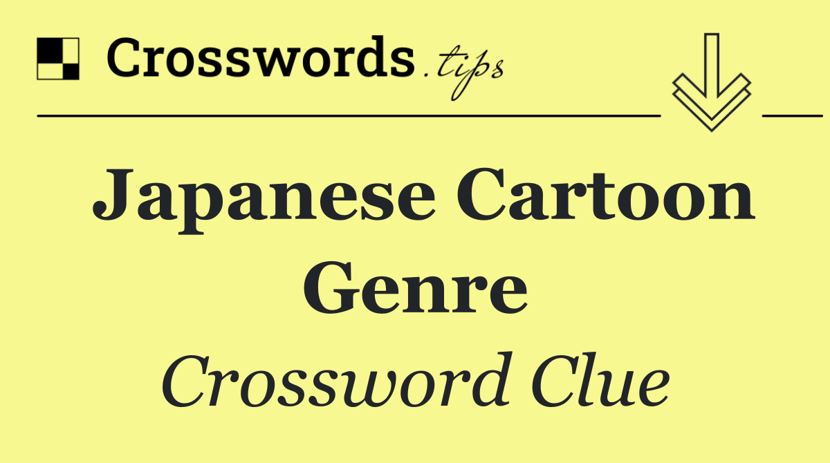 Japanese cartoon genre