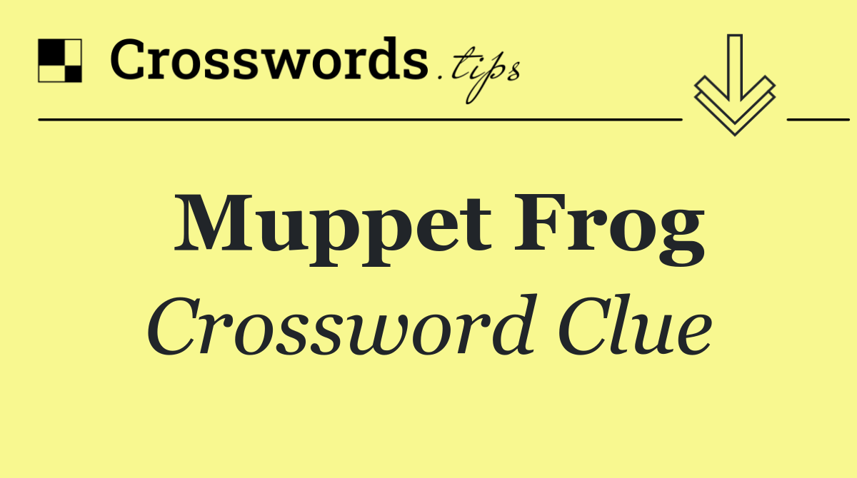 Muppet frog
