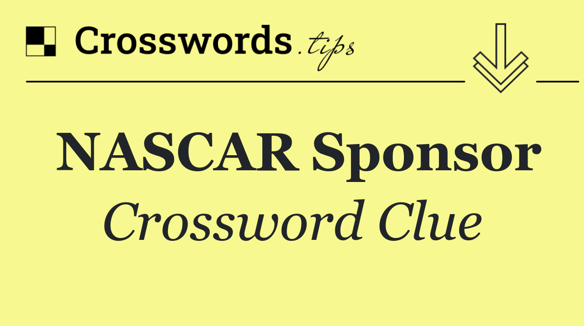NASCAR sponsor