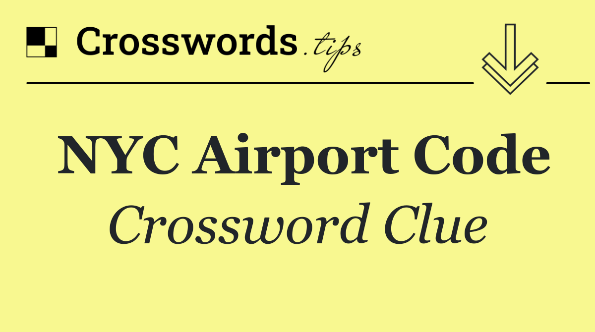 NYC airport code