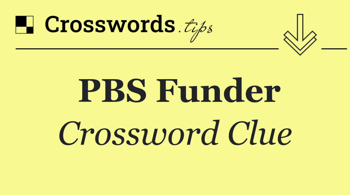 PBS funder