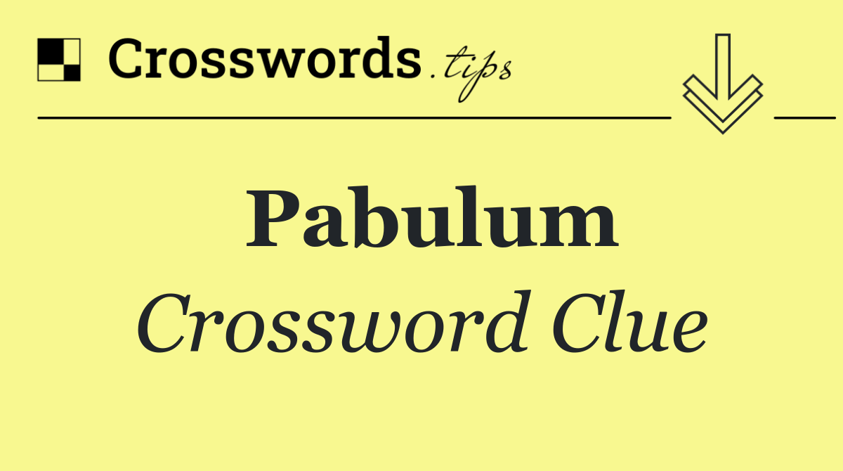 Pabulum