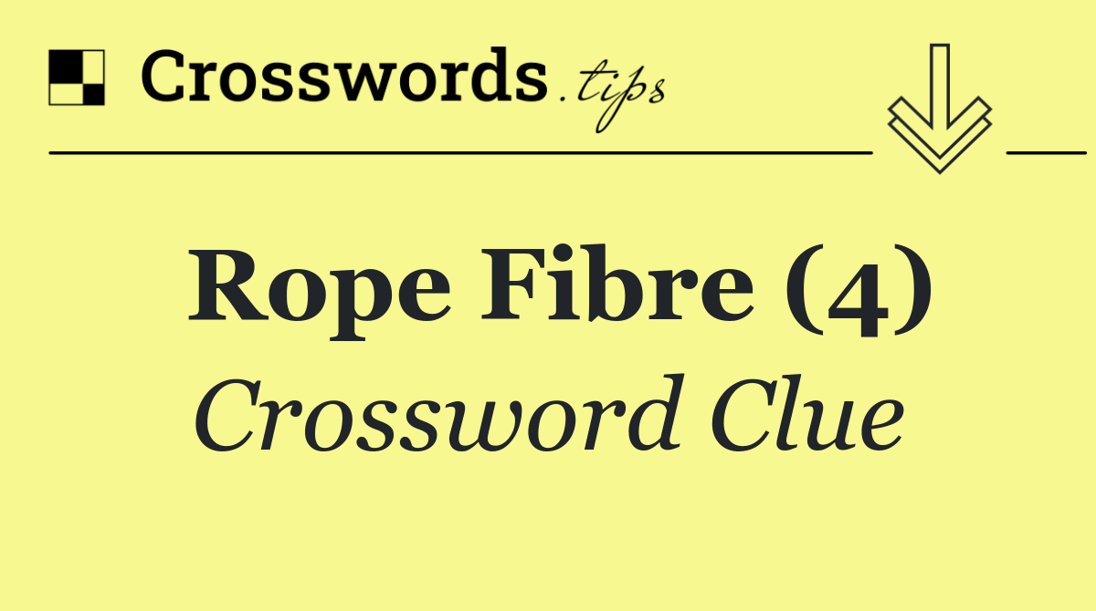 Rope fibre (4)