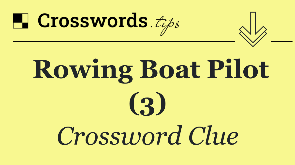 Rowing boat pilot (3)